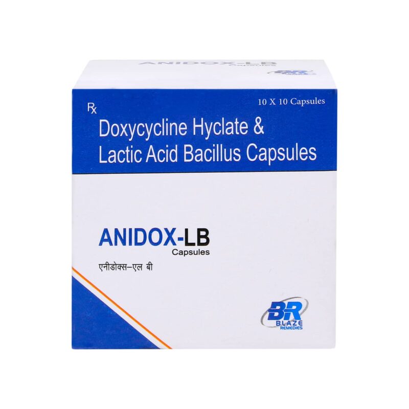 Doxycycline Hydrochloride 1OOmg+Lactic Acid Bacillus S Billion Spores Capsules